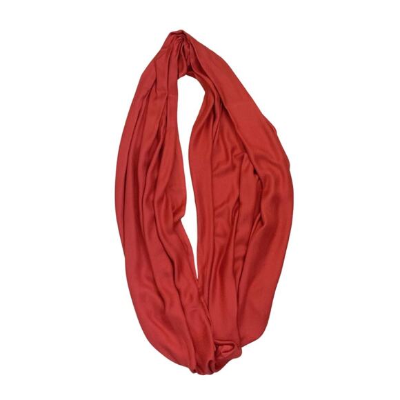 3/$35 World Market Pink Red Infinity Scarf Colorful Neck Fall Winter - Picture 4 of 9